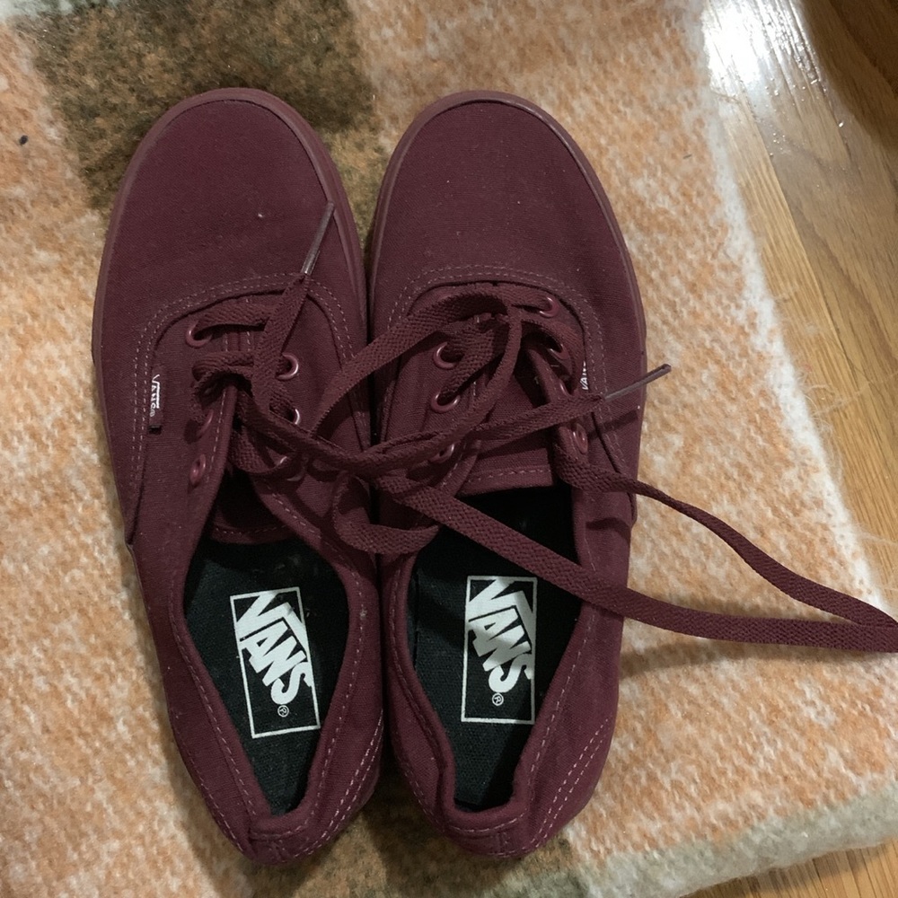 Burgundy Vans